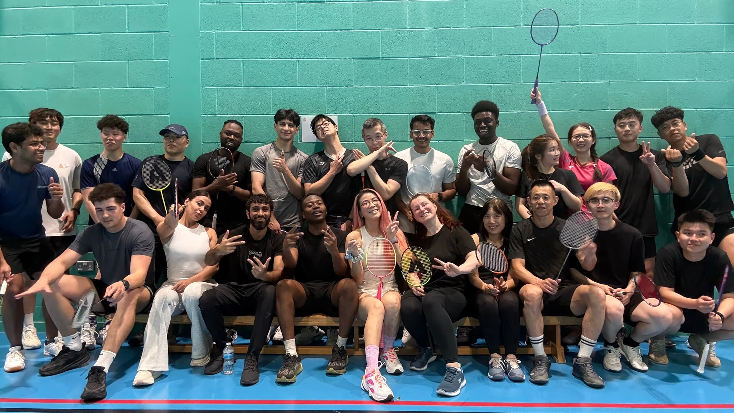 Players at an Angel Wings Social Badminton session in Birmingham
